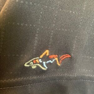 Greg Norman shark Black Polo Shirt